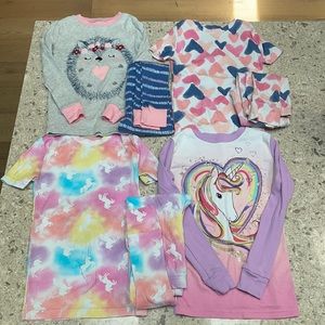Kirkland organic Cotton Girls Pajamas, size 8